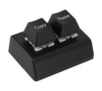 GOWENIC Teclado Macro de 2 Teclas, Teclado OSU Programable Teclado USB de Eje Rojo Copiar y Pegar Teclado para Contabilidad Financiera, para Juegos y Medios de Oficina