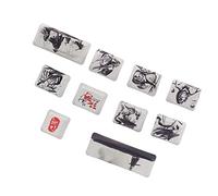 GOWENIC Teclas PBT DIY de 10 Teclas, Proceso de Sublimación de Artes Marciales con Tinta y Lavado, Adecuadas para la Mayoría de Teclados Mecánicos de 61 87 104 108 Dígitos con Tecla,