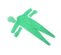 GOWENIC Traje de Pantalla Verde de Cuerpo Completo con Diseño Dividido |Chroma Key Body para Fotografía Vídeo Adultos Hombres Mujeres (170cm)