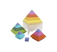 GOWI 352-00301 Rainbow Pyramide - Juego de construcción (15 Piezas)