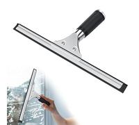 Gowkeey Limpiacristales Ducha Profesional, Escobilla de Goma para Ventana de Acero Inoxidable para Limpiar y Secar Vidrio, Azulejos, Ventanas, Baño, para Eliminar Cualquier Resto de Agua 25 cm (35cm)