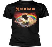 Gown Rainbow Rising Album Band Men Tee T-Shirt, Negro , S