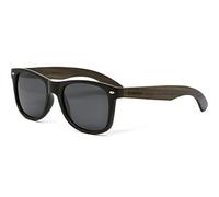 GOWOOD Gafas de sol madera oscura hombre y mujer | Polarizadas Patillas de madera real Montura de acetato | Gafas oscuras con lentes UV400 | Gafas de sol mujer y hombre con protección UV | Sello