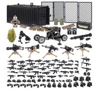 GOWTX SWAT - Juego de construcción militar con armas, equipo y componentes de escena, kit de construcción compatible con principales marcas de bloques de construcción para simulación de escenas