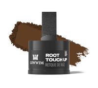 Gowwim Polvo para el cabello 4 g, color marrón medio, para hombres y mujeres, resistente al agua, corrector para espesar el cabello, raíces para adelgazar el cabello