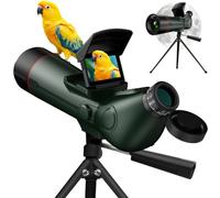 GOWWPUN Telescopios de detección con trípode de escritorio, guarda fotos de 30 MP y video 4K, pantalla IPS extendida de 2.8 pulgadas, lente objetivo grande de 78 mm para observación de estrellas