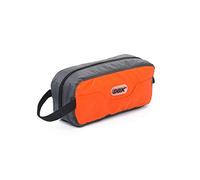 GOX Neceser de viaje ultraligero de gran capacidad portátil para cosméticos, Orange, 9.8*4.3*3.3 Inches