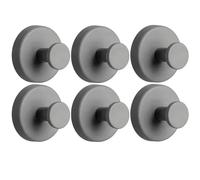 GOXQIT 10 ganchos con ventosa for ducha, toallas extraíbles for baño, ventanas, puertas de cristal, paredes, perchas for colgar batas Para Baño cocina(Grey)