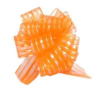 GOXQIT 40 Uds. De Lazo de Organza Gran tamaño for decoración Coche Boda, Cintas for Envolver Regalos for habitación Matrimonio para decoración(Orange)