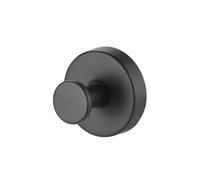 GOXQIT 6 ganchos de acero inoxidable con ventosa for ducha, baño, toallas, batas, lufa, puertas vidrio, azulejos y espejos Para Baño cocina(Black)