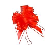 GOXQIT 8 Uds. De Cintas de Lazo, envoltorios Flores for Eventos Boda, Adorno, Caja decoración Coche cumpleaños, Lazos para decoración(Red)