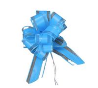 GOXQIT 8 Uds. De Cintas de Lazo, envoltorios Flores for Eventos Boda, Adorno, Caja decoración Coche cumpleaños, Lazos para decoración(Blue)