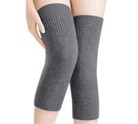 GOXQIT Calentador de rodillas for hombre y mujer, rodilleras térmicas cálidas for invierno, rodillera soporte for ciclismo, esquí, correr, manga compresión para Ciclismo(Gray,XL(80-100kg))