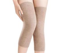 GOXQIT Calentador de rodillas for hombre y mujer, rodilleras térmicas cálidas for invierno, rodillera soporte for ciclismo, esquí, correr, manga compresión para Ciclismo(Brown,XL(80-100kg))