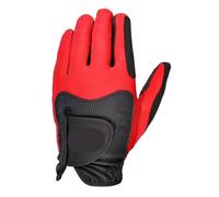 GOXQIT Guantes de Golf Antideslizantes y Transpirables for Hombre, Resistentes al Desgaste, Lavables, 5 uds para Deportes(Red,M)