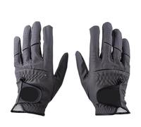 GOXQIT Guantes de Golf for Hombre, Manoplas Mano Izquierda/Derecha, Suaves, for Poner partículas Entrenamiento, 2 uds para Deportes(Dark Grey,25 Large)
