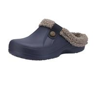 GOXQIT Men Cotton Slippers Winter Women Short Plush Casual Waterproof Garden Shoes Fur Furry para Hogar(Deep Grey,42-43(10-10.2 Inch))