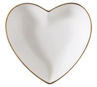 GOXQIT Phnom Penh-cuenco de cerámica con forma corazón for amantes, ensaladera frutas, cuenco amor, vajilla el hogar, grande postre, 2 uds Para Hogar Cocina(7 Inch)