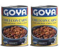 Goya Chili con Carne, Delicioso Platillo Tradicional, con Carne de Cerdo, Frijoles y Chiles, Ideal para Compartir (Paquete de 2)