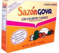 Goya Foods Sazon Culantro Y Achiote 1.41 oz. Paquete de 6