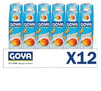 Goya Jugo Mango 1L 1000 ml Pack de 12