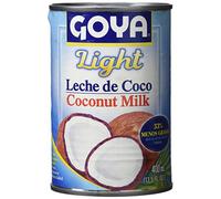 Goya Leche de Coco Light 12x455gr, 33% Menos Grasa, Leche de Coco Sin Azucar Añadida y Sin Aditivos, Ideal para Cocina y Coctelería