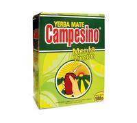 Goya Yerba Mate Campesino Menta Limón 500 gr, Energizante Natural y Fuente de Proteína Vegetal, Hierba Mate Ideal para Mate Imperial y Calabaza