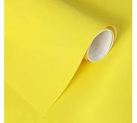 GOYAPRINT Vinilo Adhesivo Amarillo Brillo 30x120 cm Para Muebles Cocina Paredes Ventanas Manualidades Papel Adhesivo Decorativo (30x120 cm, Amarillo Brillo)