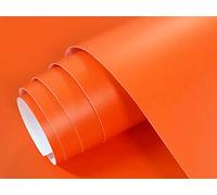 GOYAPRINT Vinilo Adhesivo Mate Naranja 1 ud 60x300 cm Para Muebles Cocina Paredes Ventanas Manualidades Papel Adhesivo Decorativo (NARANJA, 60x300 cm)