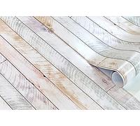 GOYAPRINT Vinilo Decorativo Madera Colores 62x250 cm Para Pared y Muebles Papel Autoadhesivo Impermeable Textura Imitación (250x62 cm, Madera Decapé Colores)