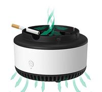 GOYISEE Ceniceros sin humo para cigarrillos de interior, purificador de aire, el mejor regalo para fumadores, adecuado para el hogar, coche, oficina, al aire libre, color gris