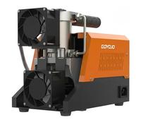 GOYOJO Compresor de aire AC-2 PCP, bomba portátil sin aceite de 4500 Psi/30 Mpa para rifles de aire PCP y tanques de paintball HPA, doble potencia 12 V CC y 110 V/220 V CA con convertidor, válvula de