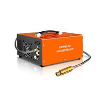 GOYOJO Compresor de aire PCP | Max 4500 PSI | Auto Power 12V DC o Home 110V AC | Llenado rápido para rifle de aire, paintball, tanques de buceo | Apagado automático | Ventilador de refrigeración