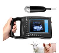 GOYOJO Escáner de Ultrasonido Veterinario, Veterinario Portátil B-Ultra Máquina de Escáner con 3,5 MHz Sonda Mecánica 8 Campos de Color para Las Ovejas, Perros, Gatos y para la Prueba de Embarazo