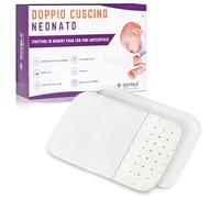 GOYSILA Juego de 2 Almohadas para Cuna Next to Me 30x20x3 cm Almohada de Espuma Viscoelástica 100% Algodón Suave Antiácaros Transpirable Compatible con Chicco Next2Me CAM Cullami Kinderkraft Brevi