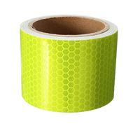 GOZAR 10Ft Fluorescente Amarillo Reflectante Seguridad Advertencia Evidencia Cinta Adhesiva De Película