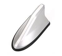 GOZAR Antenas De Señal De Radio De Antena De Aleta De Tiburón Estilo Techo De Plástico Abs Universal Compatibles con La Mayoría De Los Coches - Plata