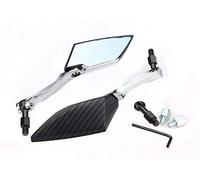 GOZAR Retrovisores Laterales De La Motocicleta De La Visión Trasera Compatible con Yamaha/Honda/Suzuki/Kawasaki - Carbono