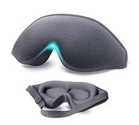 GoZheec - Máscara para dormir, antifaz de algodón para dormir, antifaz de ojos para mujer y hombre, supersuave y cómodo, con correas ajustables anchas para viajar, dormir, trabajo por turnos