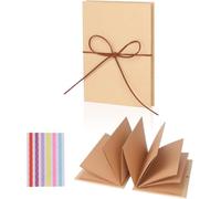 GOZINA Álbum de fotos, álbum de fotos para diseñar uno mismo, álbum de recortes plegable tipo acordeón, adecuado para diario de embarazo, álbum de poesía para niños, boda, álbum de postales (A4