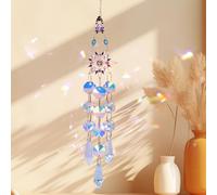 GOZINA Captador de Sol, Cristal, Campanas de Viento, atrapasueños arcoíris, Cristales para Ventana, decoración de Ventana, Adecuado para Familia y Exteriores (1, Estrella)