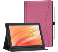 GOZOPO Funda Universal para 10,1 Pulgadas Tablet, con Bolsillo Soporte Multiángulo Funda para Doogee U11/ U11 Pro/TECLAST P50/ 9,6-11 Pulgadas Tablet (Rosa)