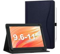 GOZOPO Funda Universal para 10,1 Pulgadas Tablet, con Bolsillo Soporte Multiángulo Funda para Doogee U11/ U11 Pro/TECLAST P50/ 9,6-11 Pulgadas Tablet (Azul Oscuro)