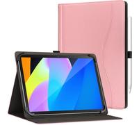 GOZOPO Funda Universal para Android 15/16 Tablet 11"/ 10,1 Pulgadas Tablet | con Bolsillo Soporte Multiángulo Funda para Doogee U11 Pro/TECLAST P50/Laptok/TCL/Whitedeer 9,6-11 Pulgadas Tablets (Q-rosa)
