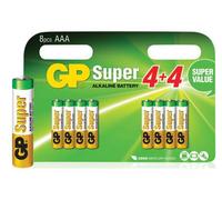 GP Alkaline Super AAA Batería 1.5V (8x)