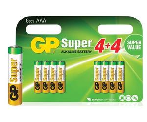 GP Alkaline Super AAA Batería 1.5V (8x)
