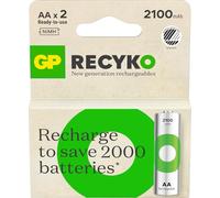 GP Batteries 223679 Blister 2 Baterías Recargables Stilo AA 2100 mAh Recyko