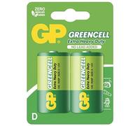GP Batteries Greencell D Single-Use Battery Cloruro de Zinc 1,5 V - Pilas (Single-Use Battery, D, Cloruro de Zinc, Cilíndrico, 1,5 V, 2 Pieza(s))