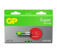 GP Batteries Pilas AAA - Juego de 16 Pilas GP Super| Pilas AAA alcalinas de 1,5 V/LR03 - Larga duración