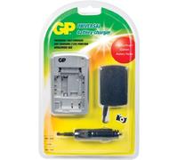 GP Batteries PowerBank GP BCCAN01 - Cargador (CE/GS/YL/FCC/E-Mark, Plata, 12 V, 3,3 A, 1 h, Li-Ion/NiMH/NiCD)